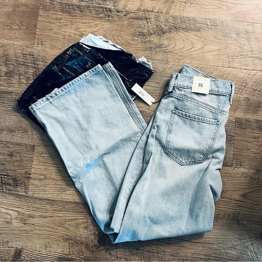 Banana Republic Icon Wide Leg Light Blue Jeans sz 27 NWT - Picture 4 of 11